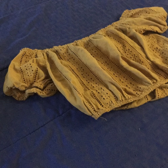 Mustard yellow crop top - Picture 3 of 5